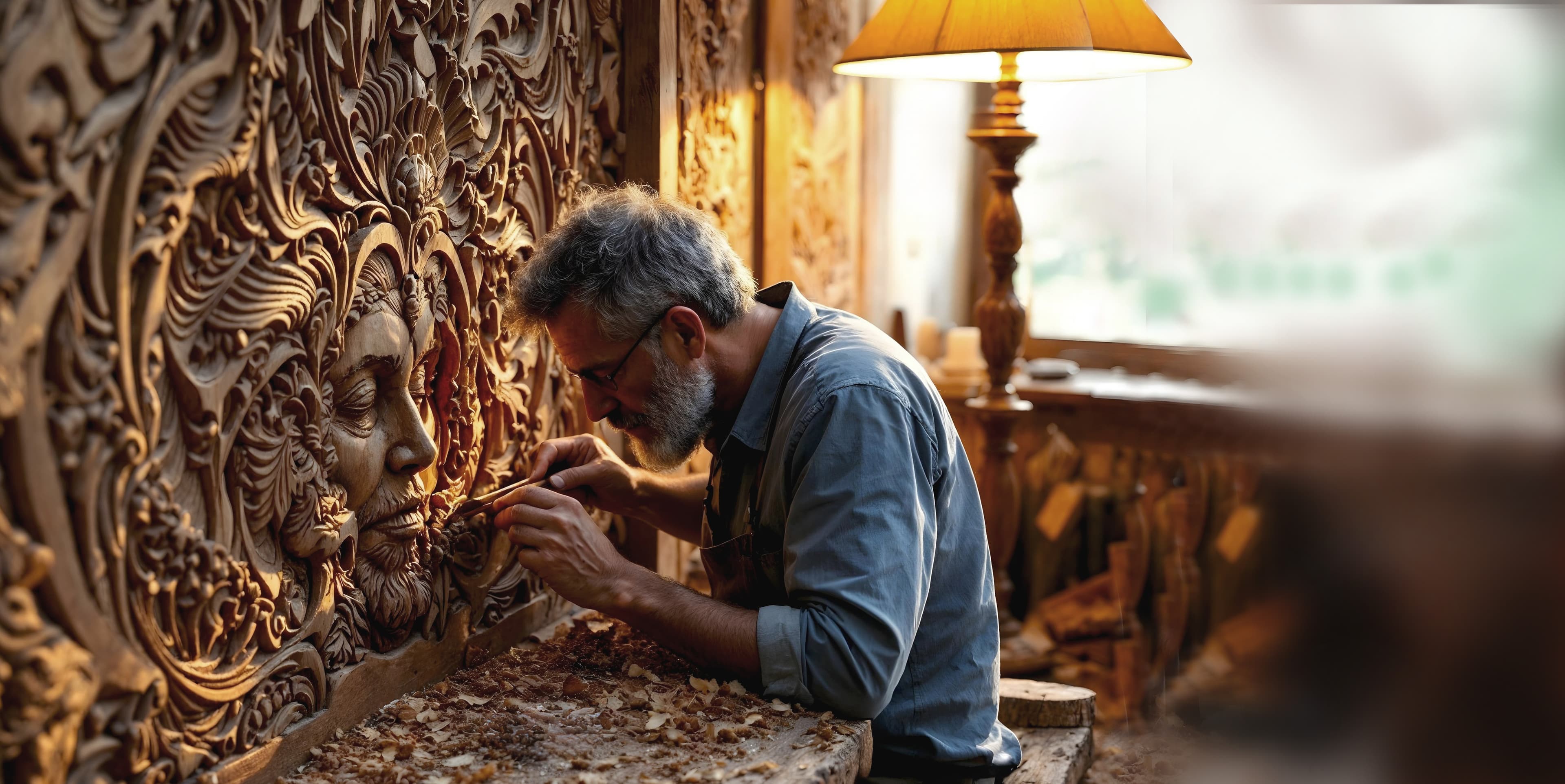 Traditional Indian artisan crafting beautiful handmade items